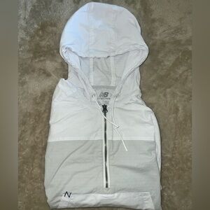 New Balance Light Gray Hooded Jacket